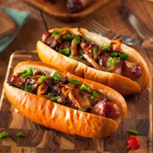 2021 Crimson Food Pairings-sausage dog