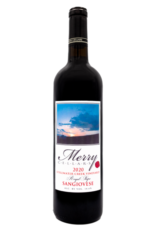 2020 Sangiovese-Merry Cellars winery-Stillwater Creek Vineyard